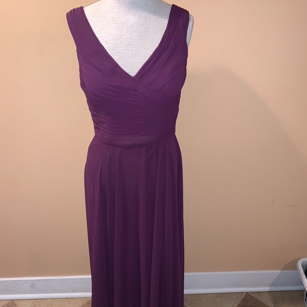 Plum bridesmaid dress